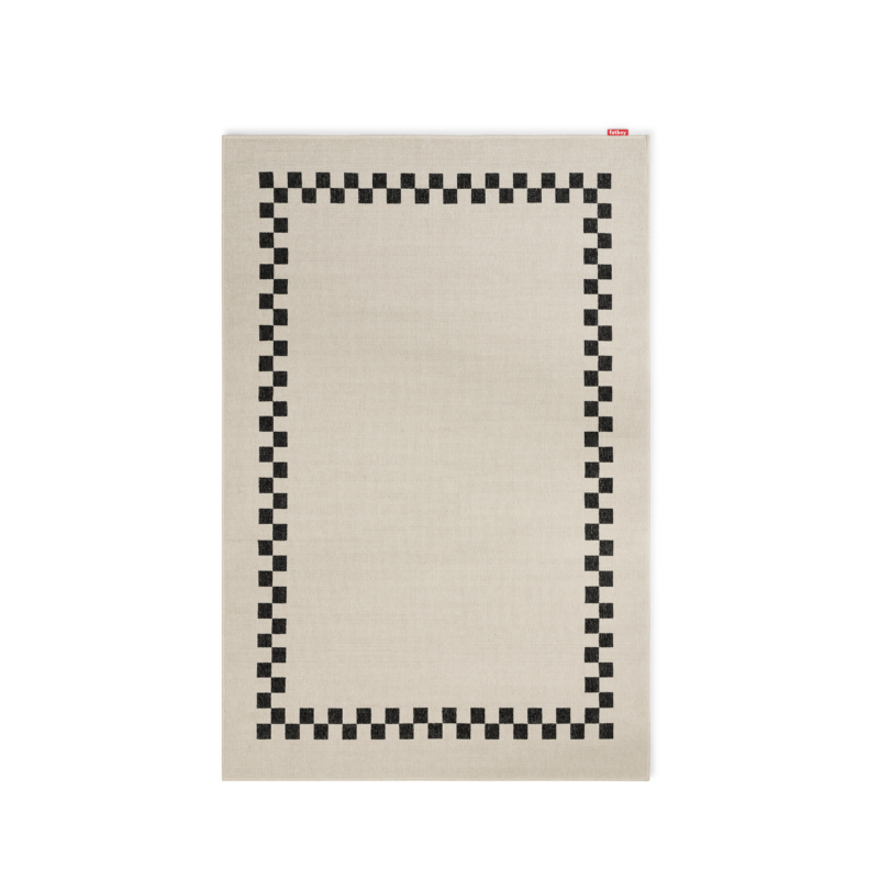 Carpretty Petit Check Border Anthracite/creme