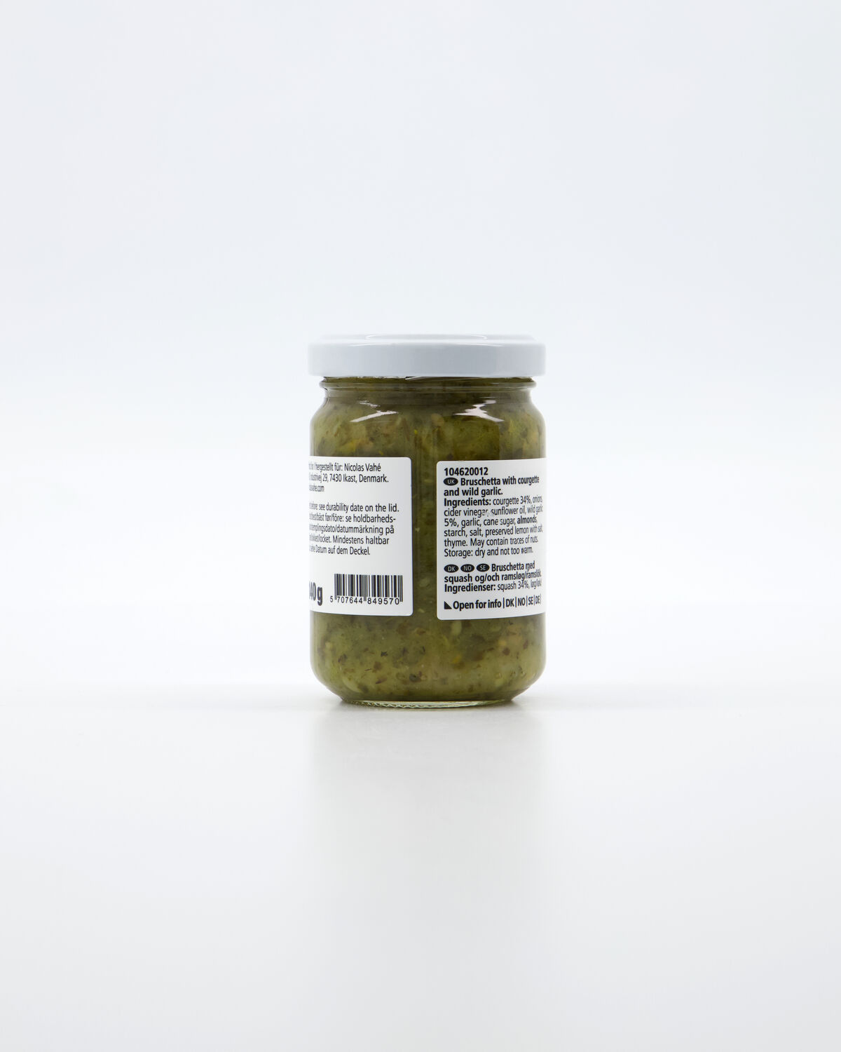 Bruschetta, Courgette & wild garlic, 140 g
