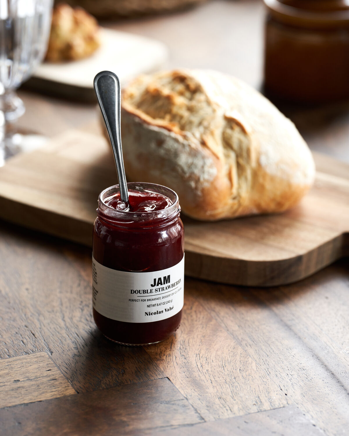 Jam, Double strawberry, 240 g