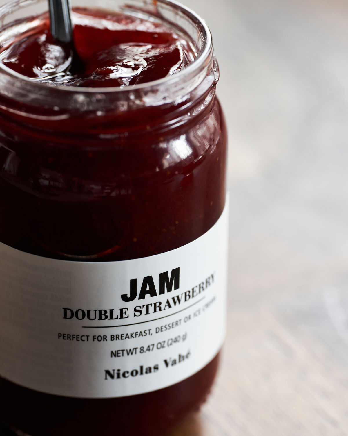 Jam, Double strawberry, 240 g