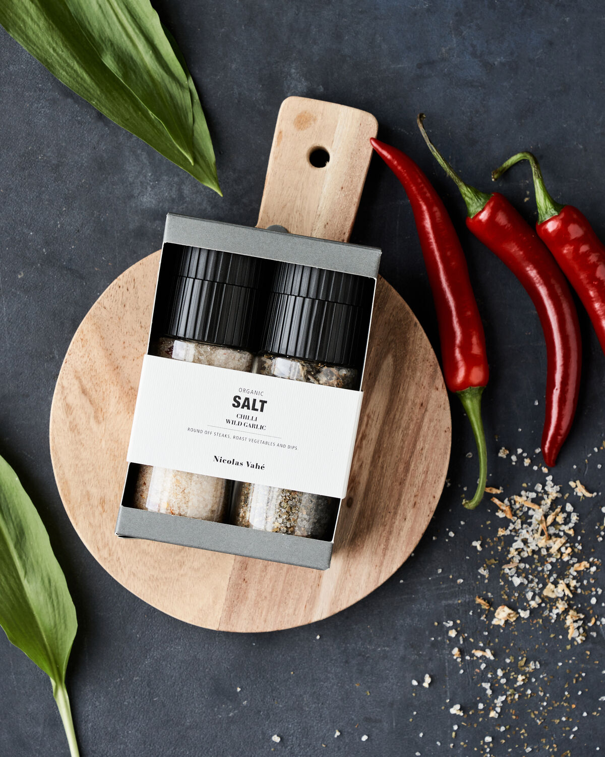 Gift box, Salt chilli salt + wild garlic, organic, 120|80 g|g