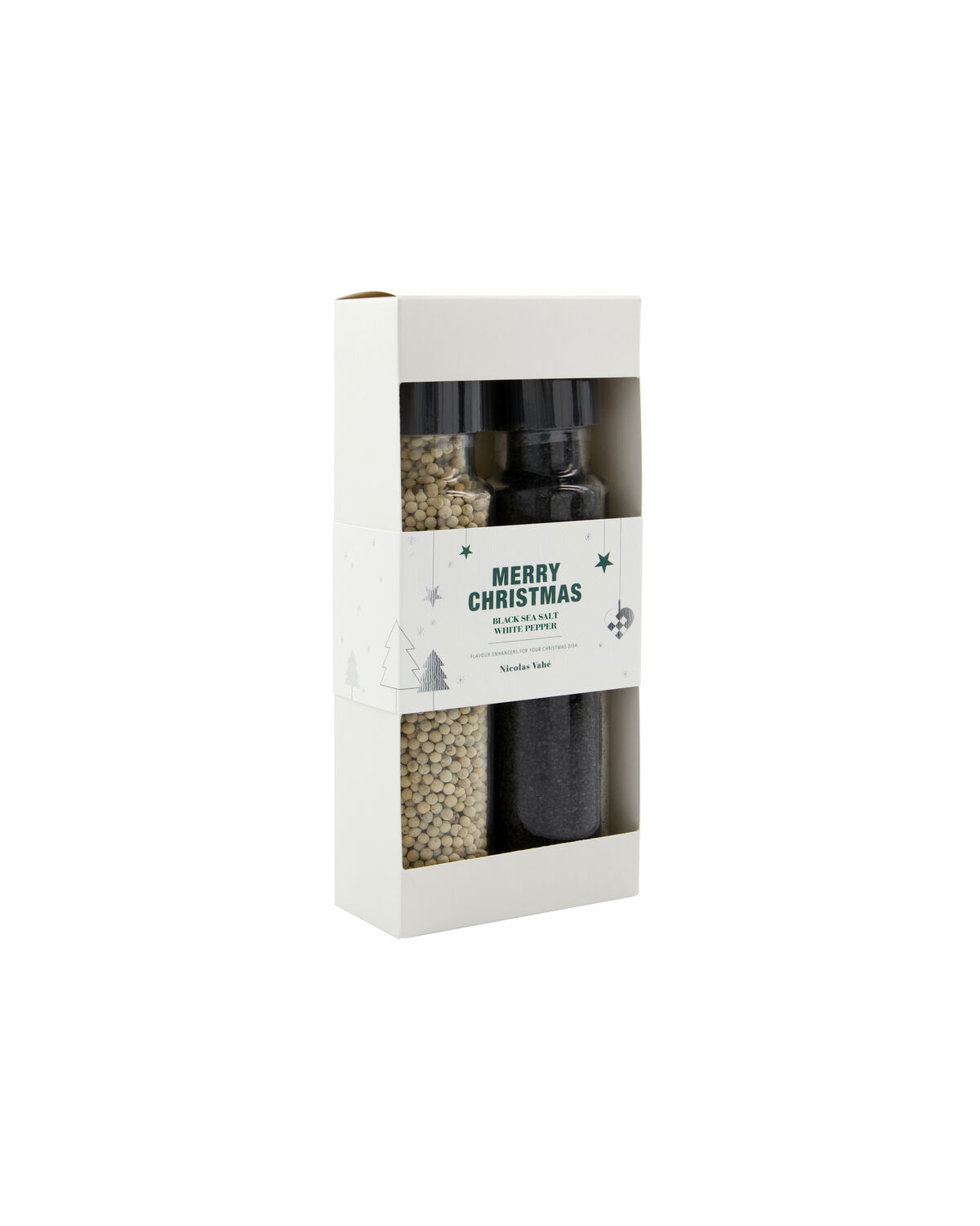 Gift box, CHBlack sea salt + pepper, white, 320|175 g|g