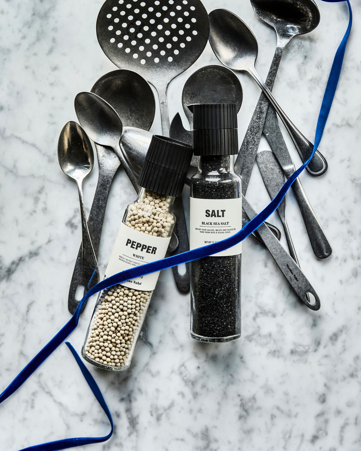 Gift box, CHBlack sea salt + pepper, white, 320|175 g|g