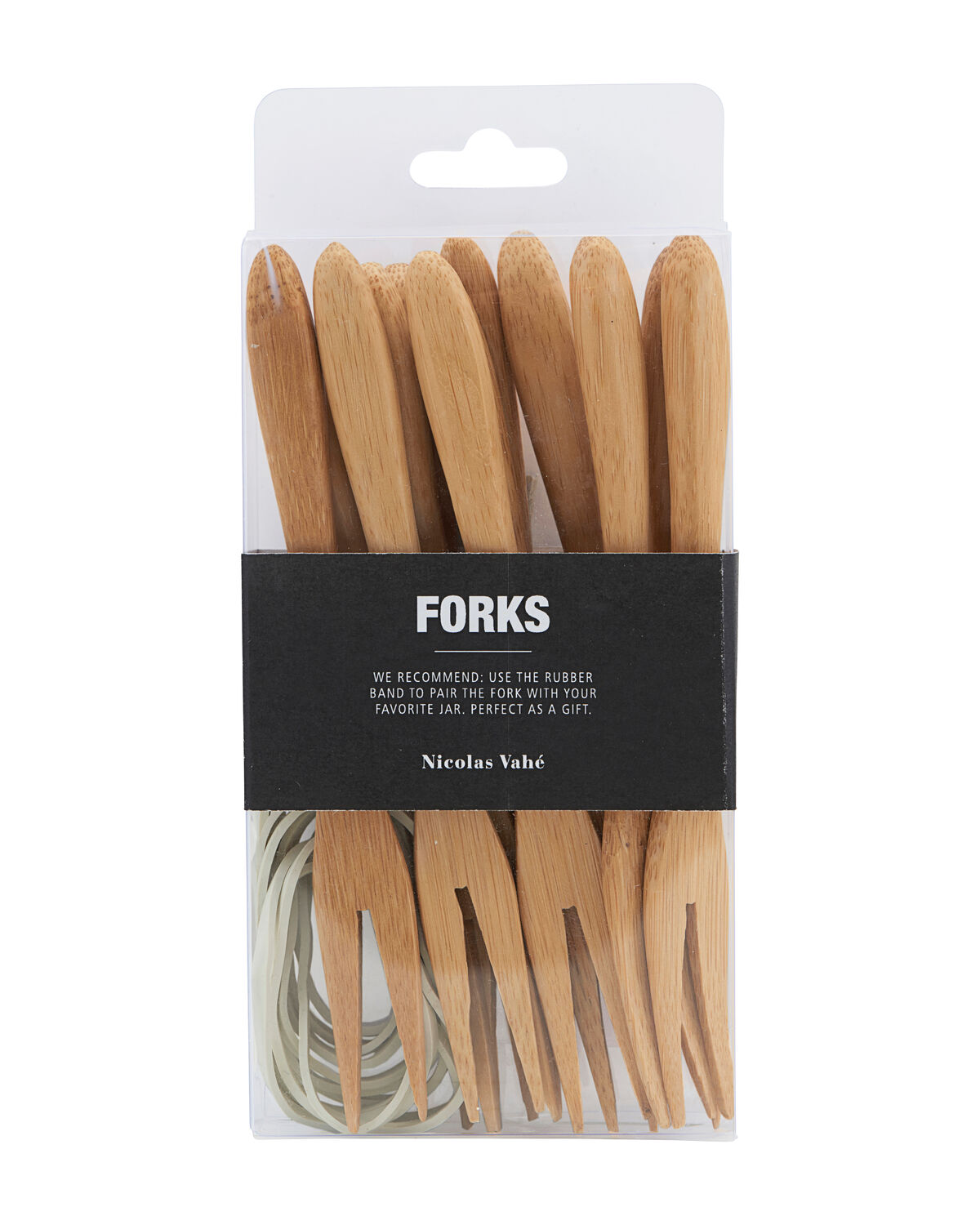 Bambus Gabel, NVw. White Rubberband, Natur