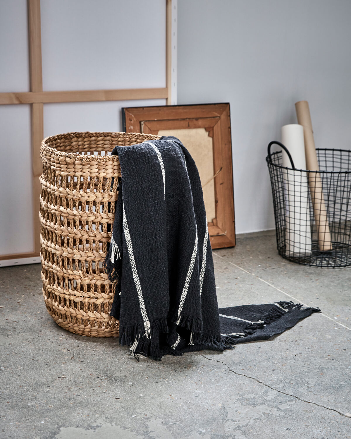 Decke, HDTuur, Off-White, Grau