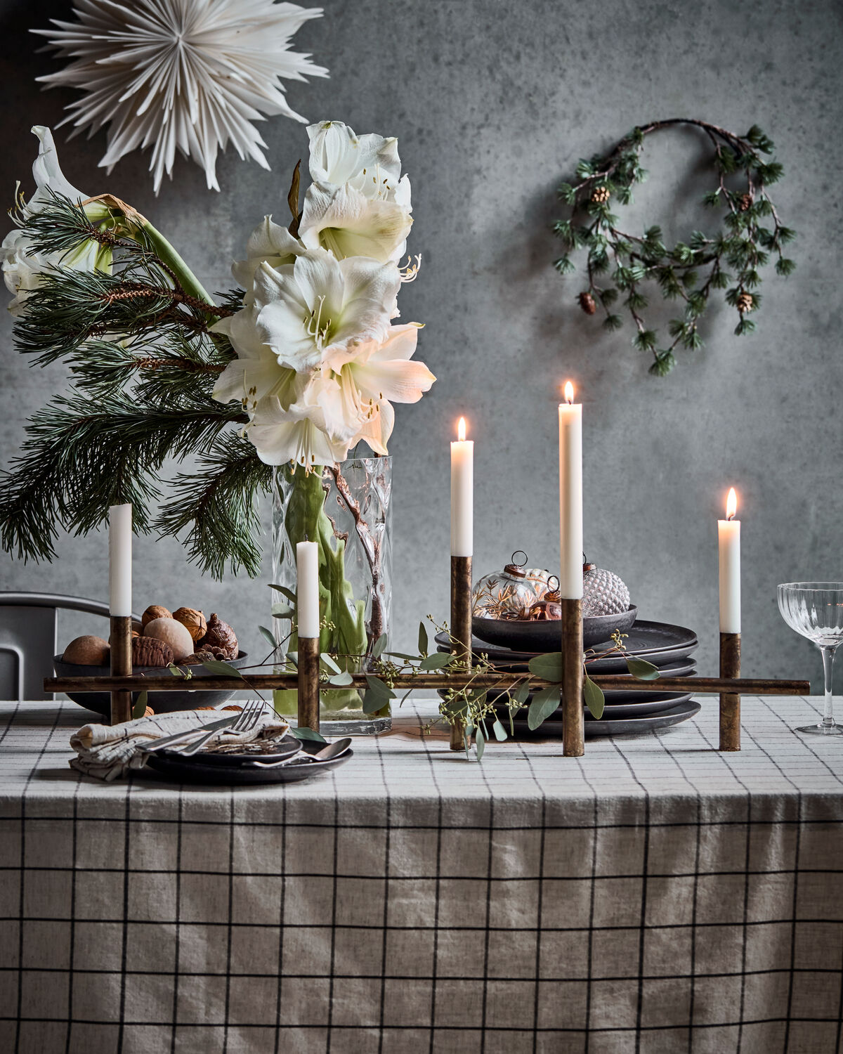 Kerzenständer, HDMaxi80, Antikes Messing-Finish