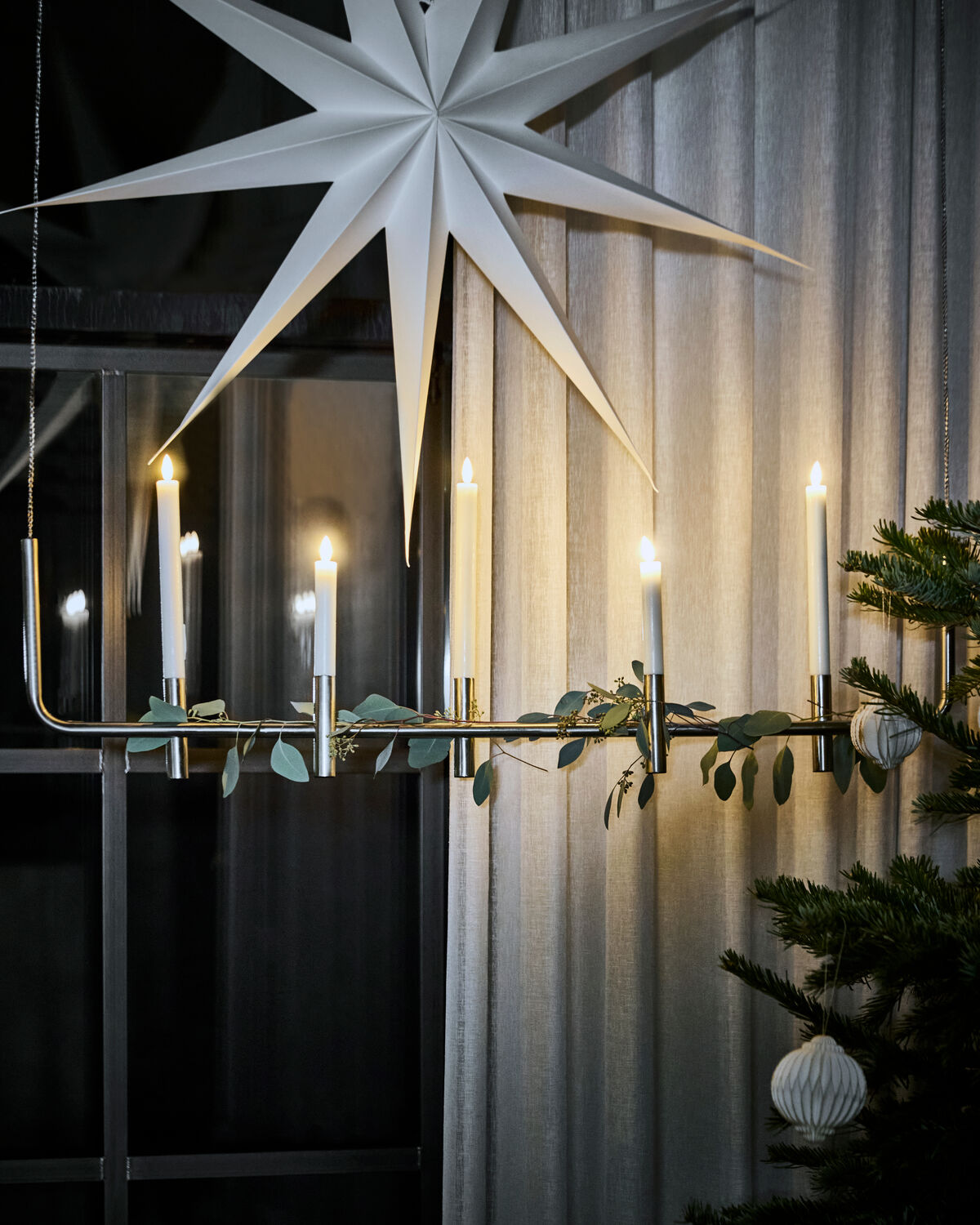 Kerzenständer, HDMaxi, Antiksilber-Finish