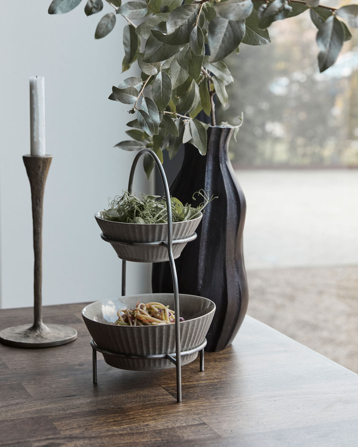 Tellerständer, HDSana, Silber-Finish