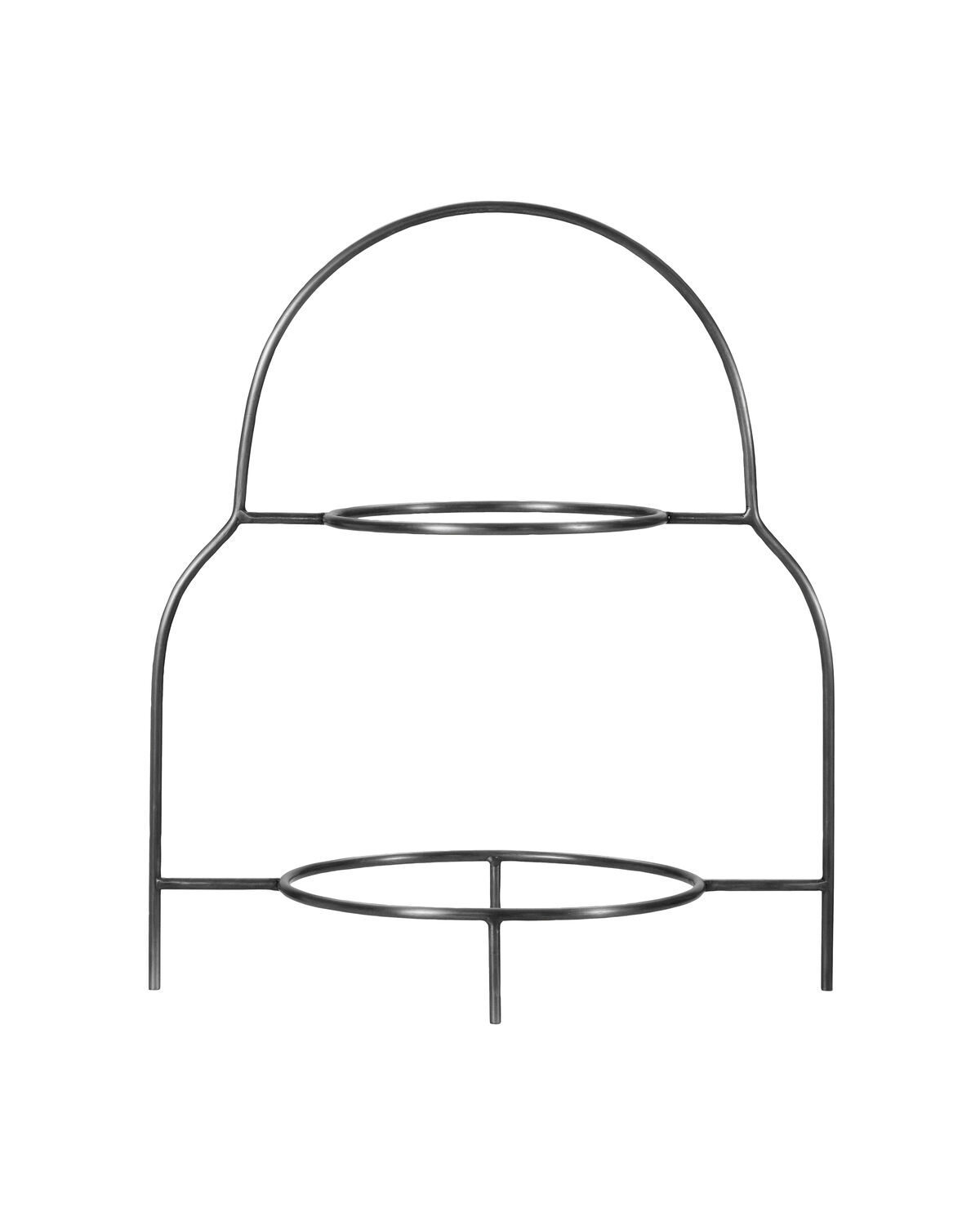 Tellerständer, HDSana, Silber-Finish
