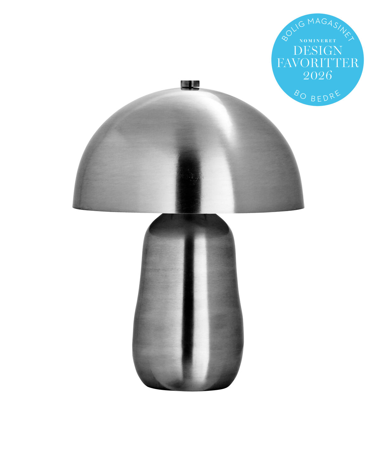 Tischleuchte, HDRoomie, Gebürstetes Silber-Finish