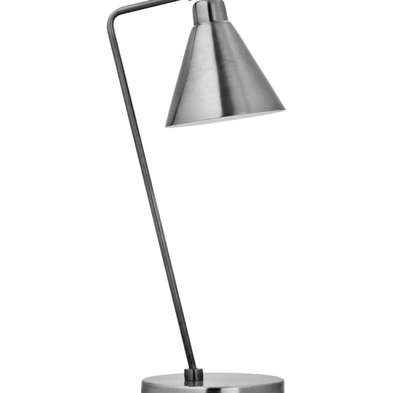 Tischleuchte, HDGame, Gebürstetes Silber-Finish