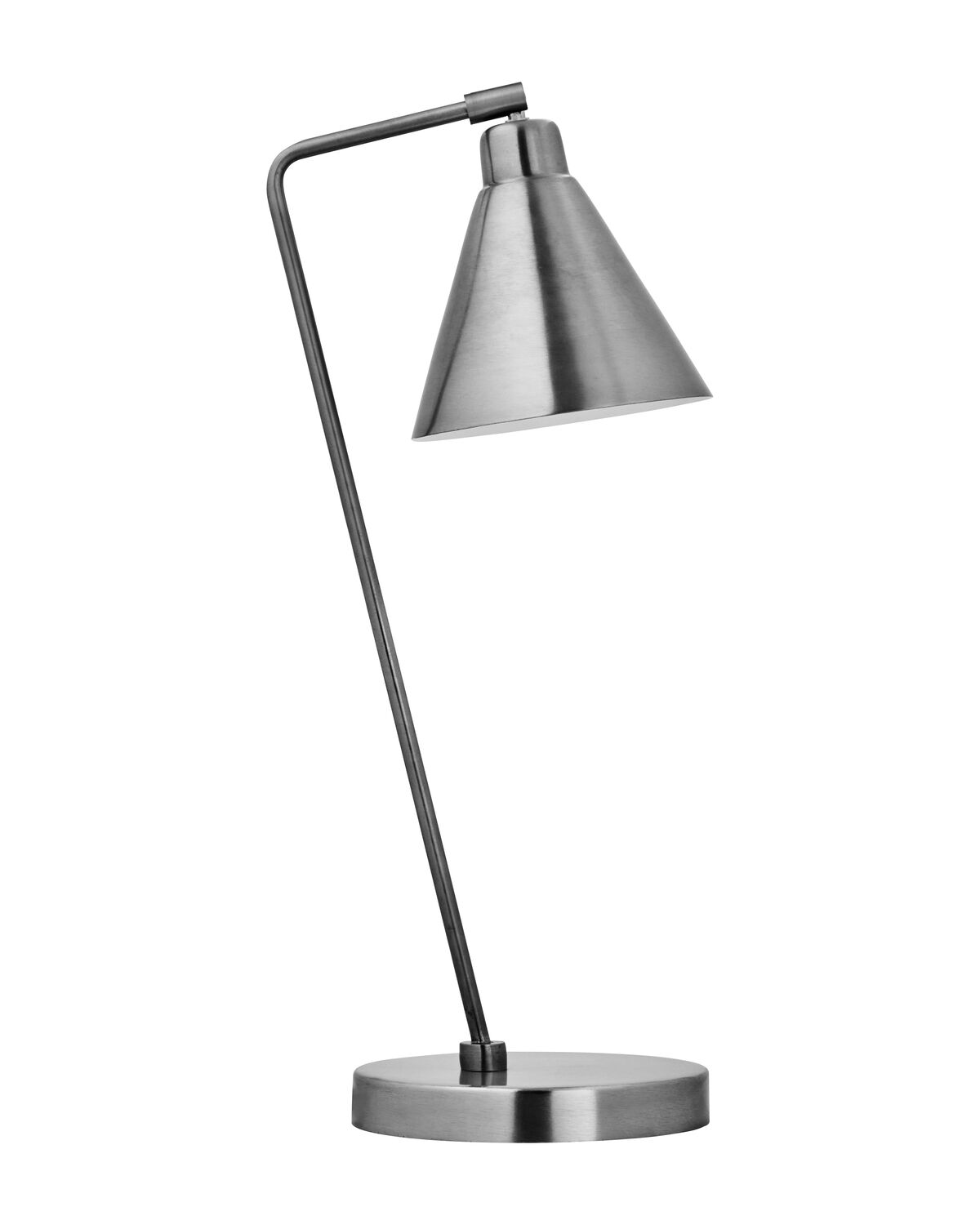 Tischleuchte, HDGame, Gebürstetes Silber-Finish