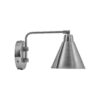 Wandleuchte, HDGame, Gebürstetes Silber-Finish