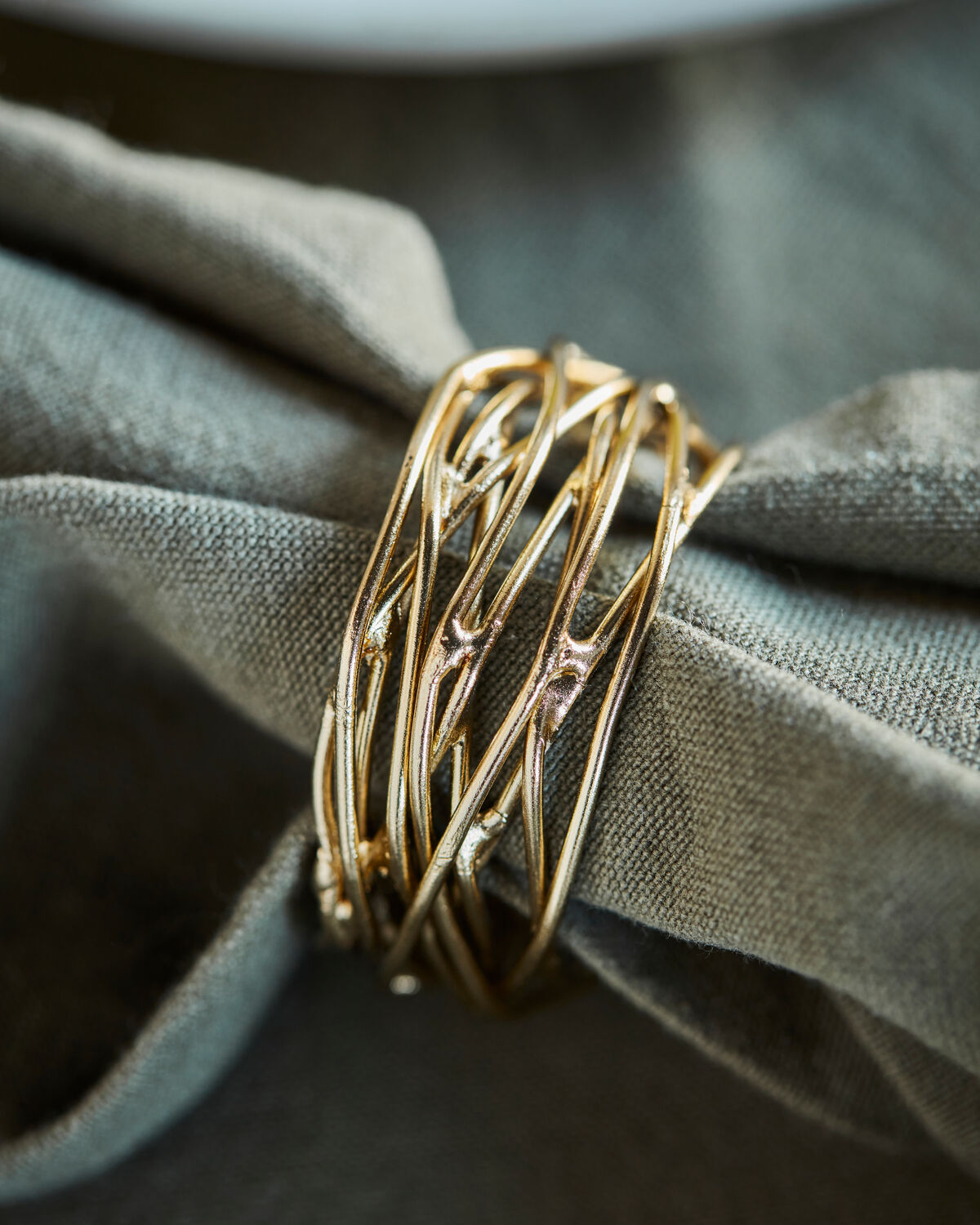 Serviettenringe, HDRing, Gold
