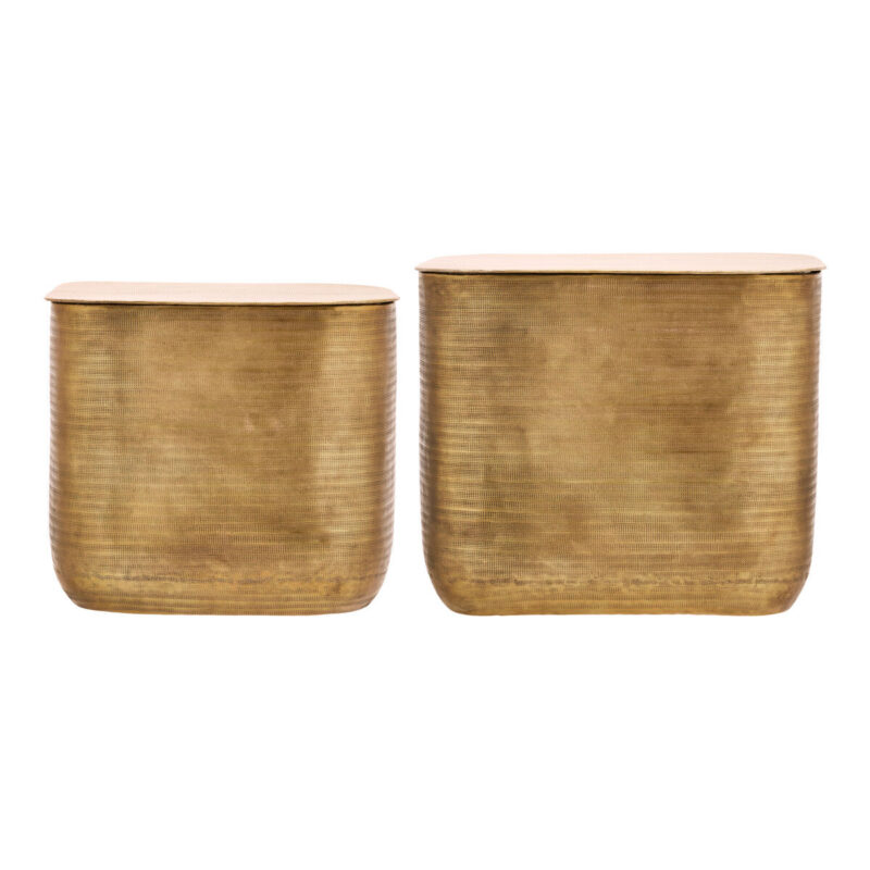 Beistelltisch, HDCajas with storage, Gold