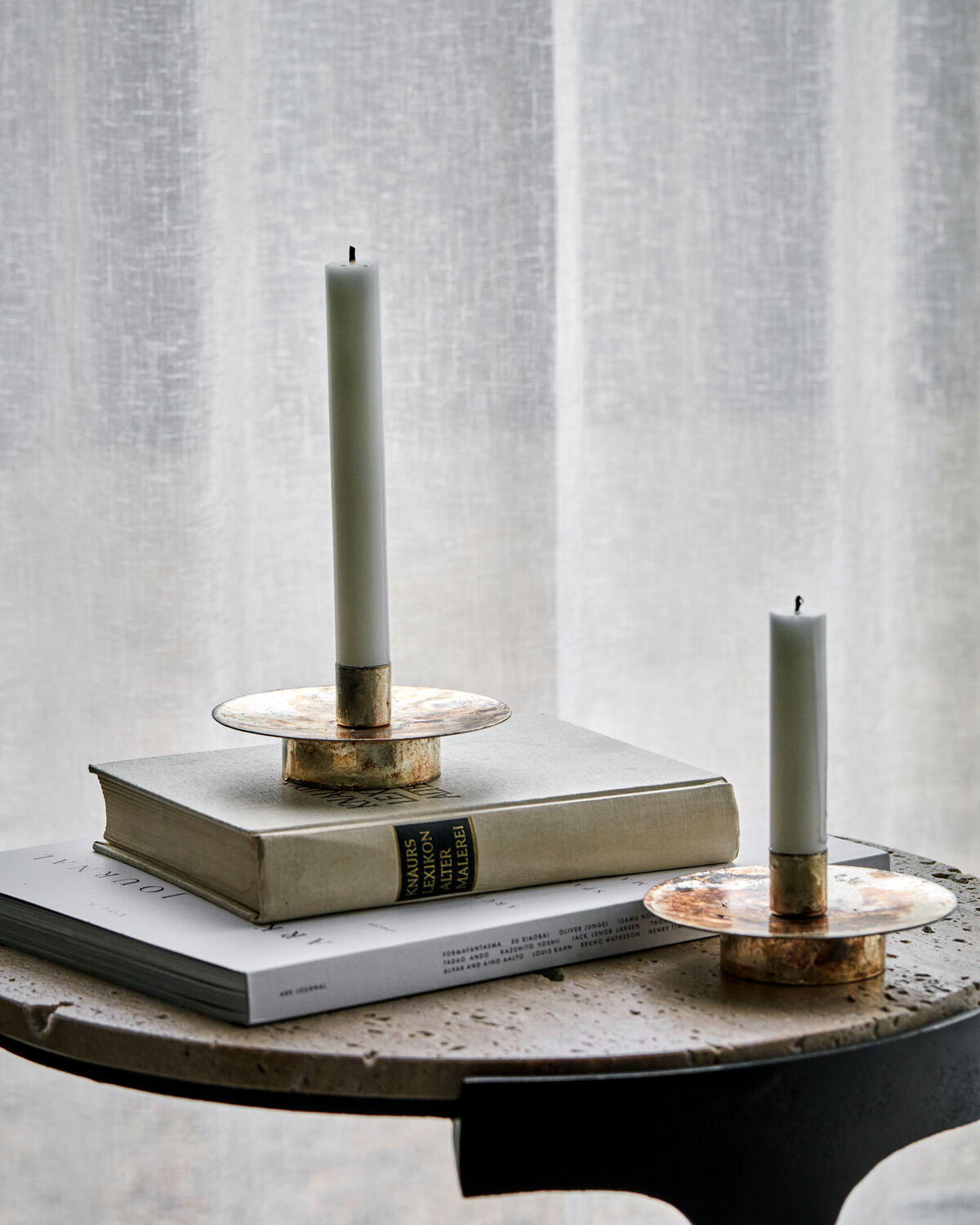 Kerzenständer, HDSimb, Antikes Messing