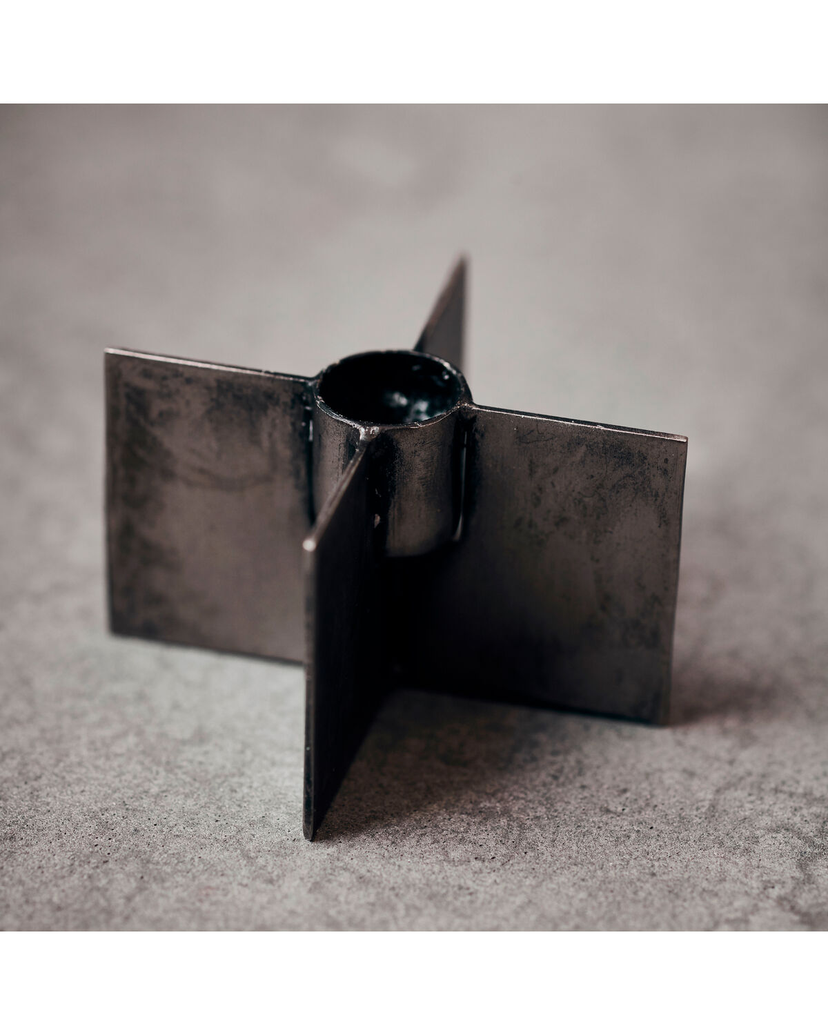 Kerzenständer, Wing, Rohes Eisen