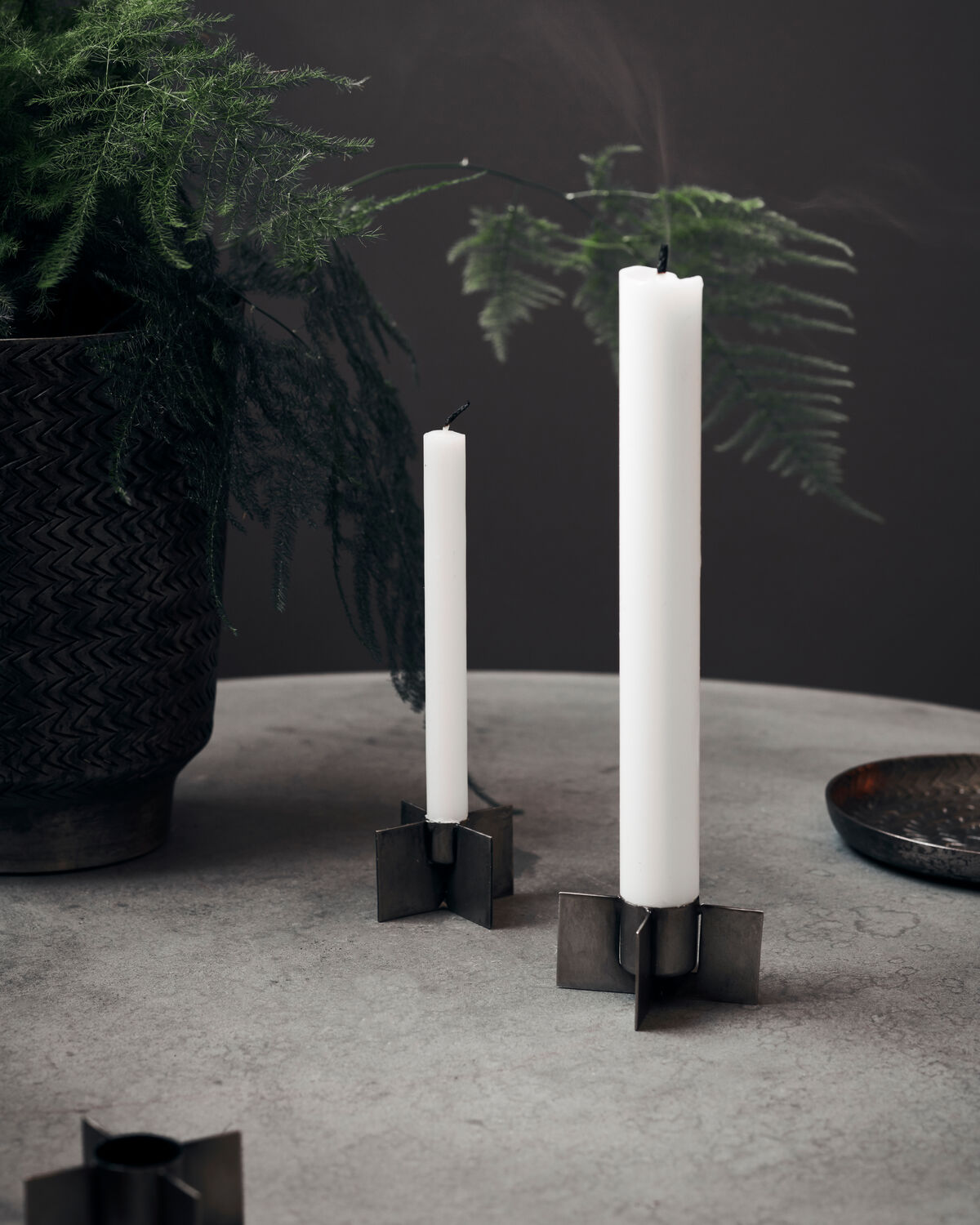 Kerzenständer, Wing, Rohes Eisen