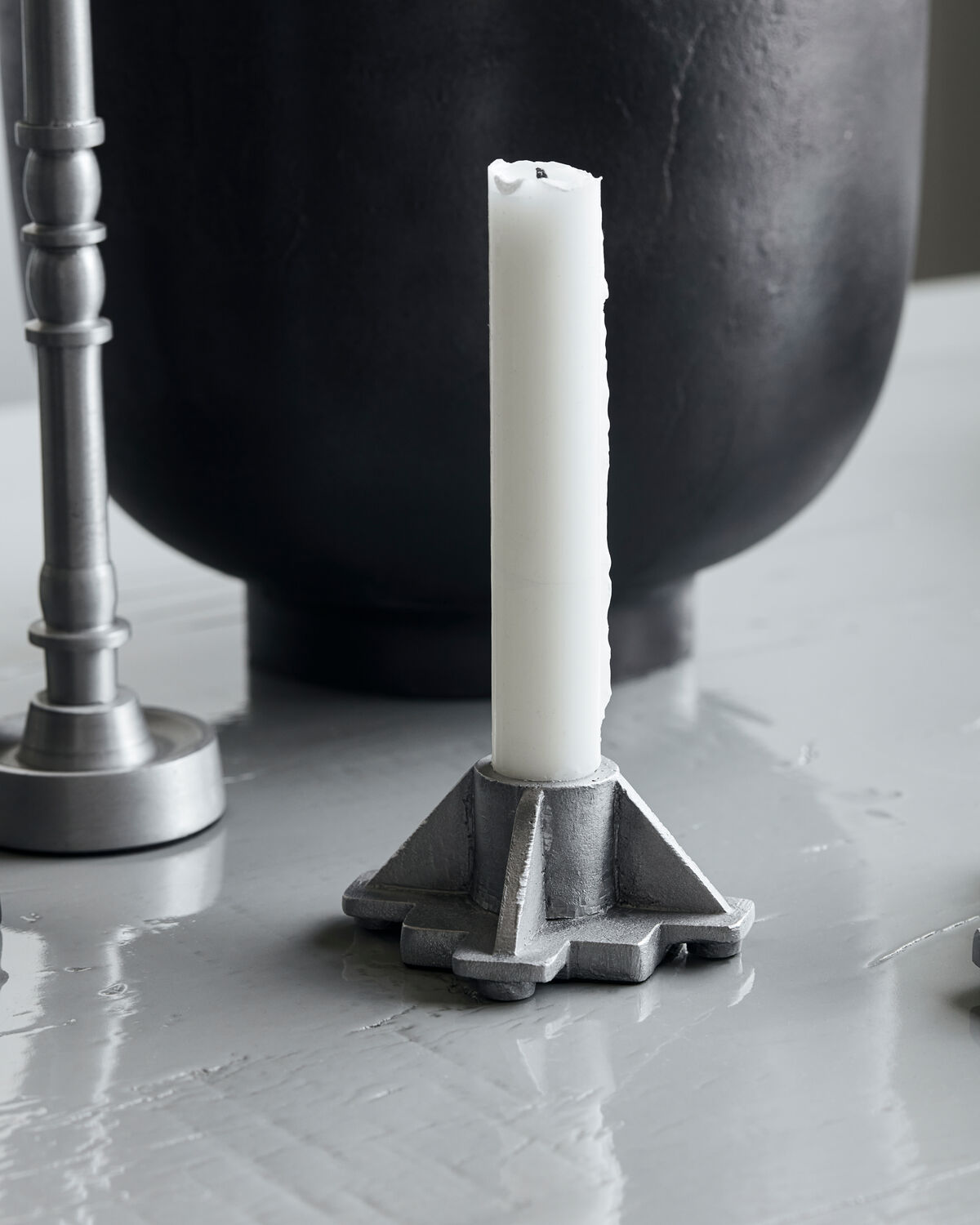 Kerzenständer, HDCastle, Antik-Aluminium