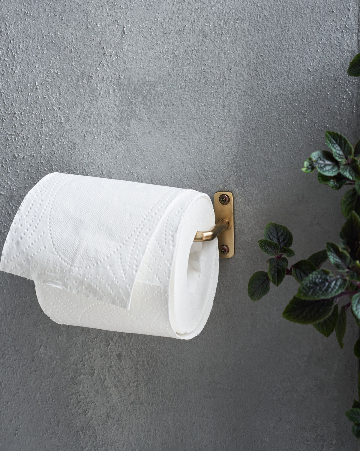 Toilettenpapierhalter, HDWelo, Mattes Messing-Finish