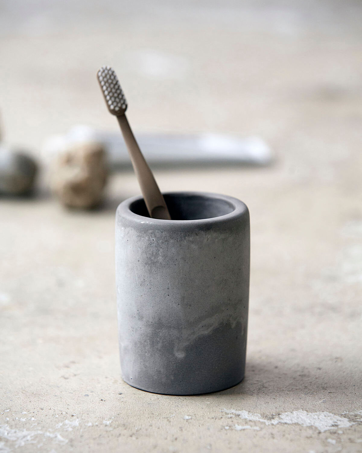 Zahnputzbecher, HDCement, Grau