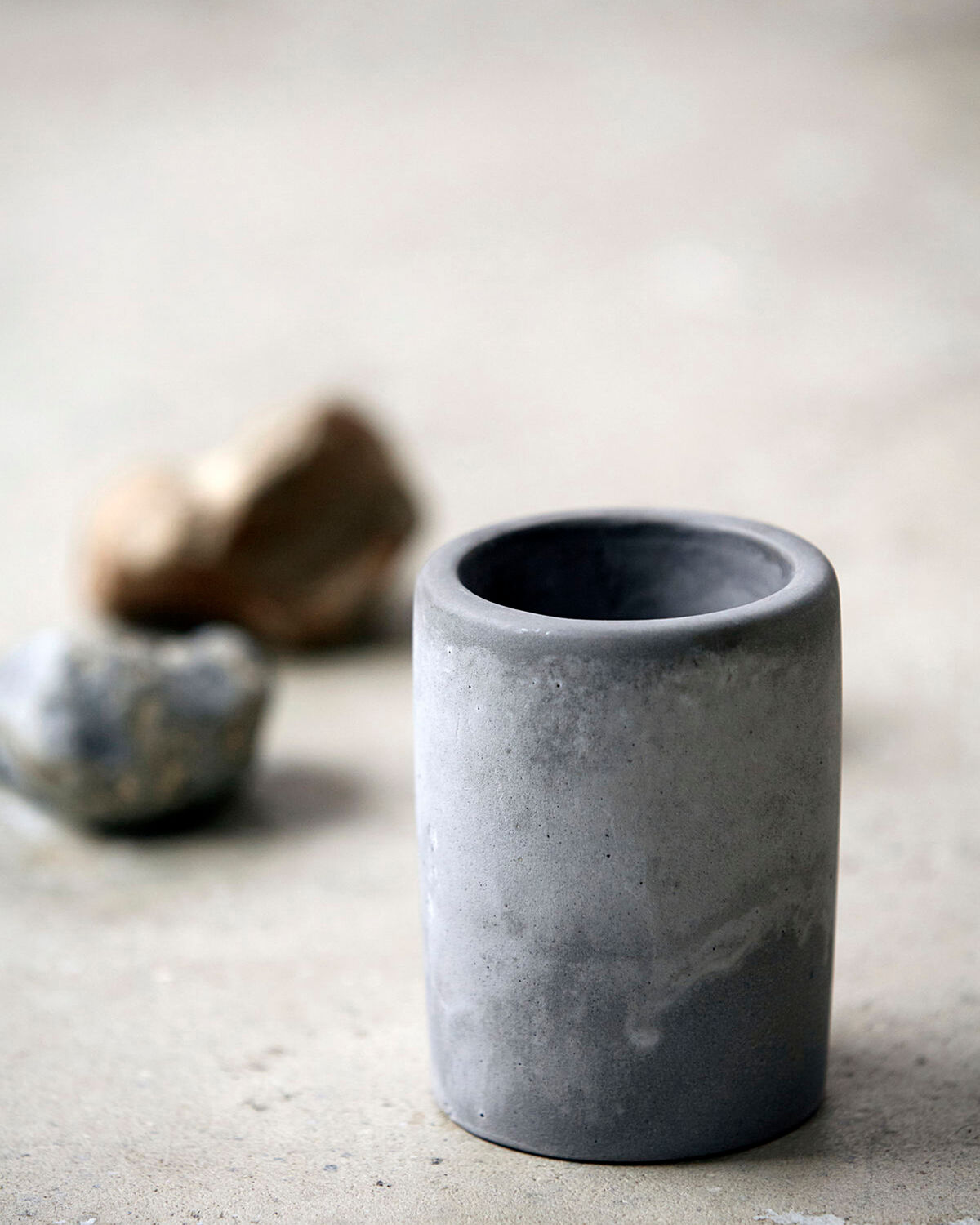 Zahnputzbecher, HDCement, Grau