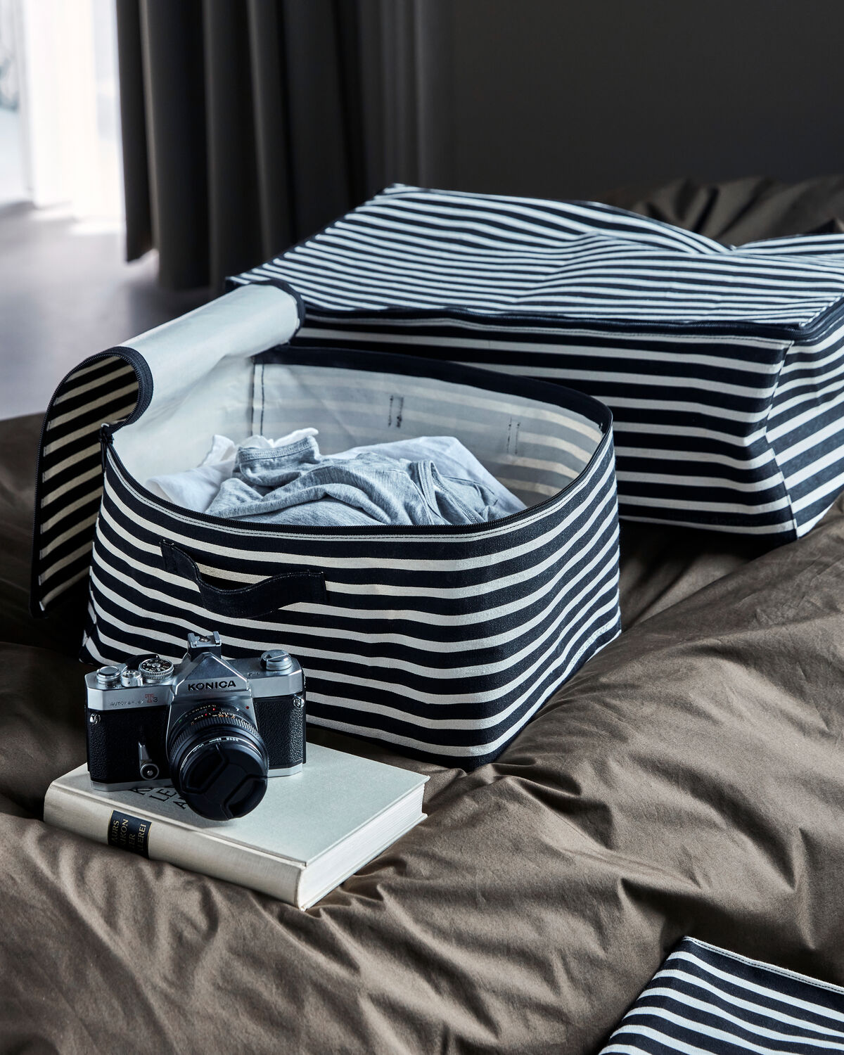 Aufbewahrung, HDCanva, Schwarz, Off-White