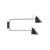 Wandleuchte, HDClub Double, Schwarz