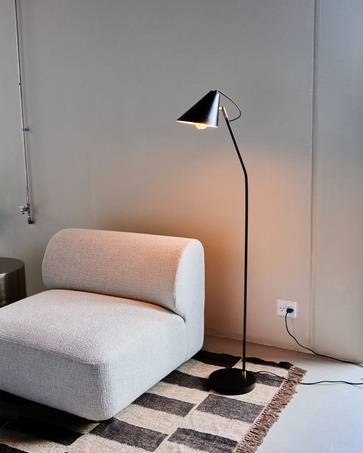 Stehlampe, HDClub, Schwarz