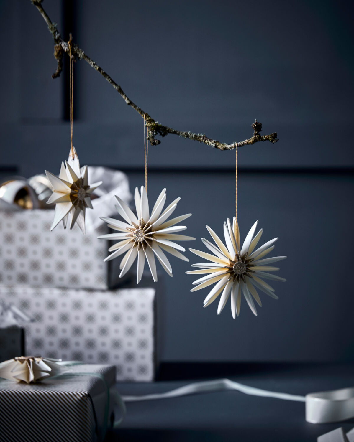 Weihnachtsschmuck, HDStari, Off-White, Champagner