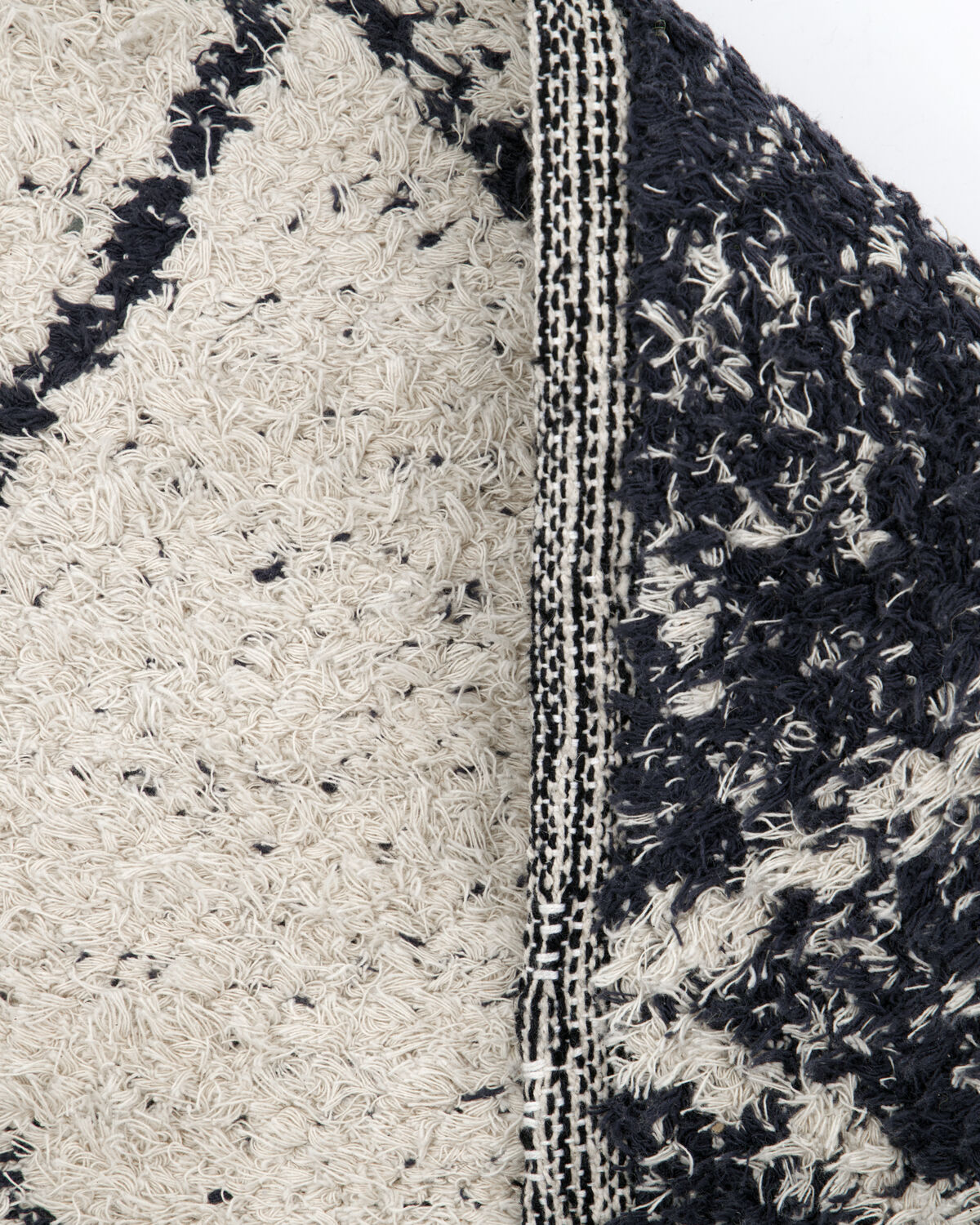 Teppich, HDKin, Schwarz, Off-White