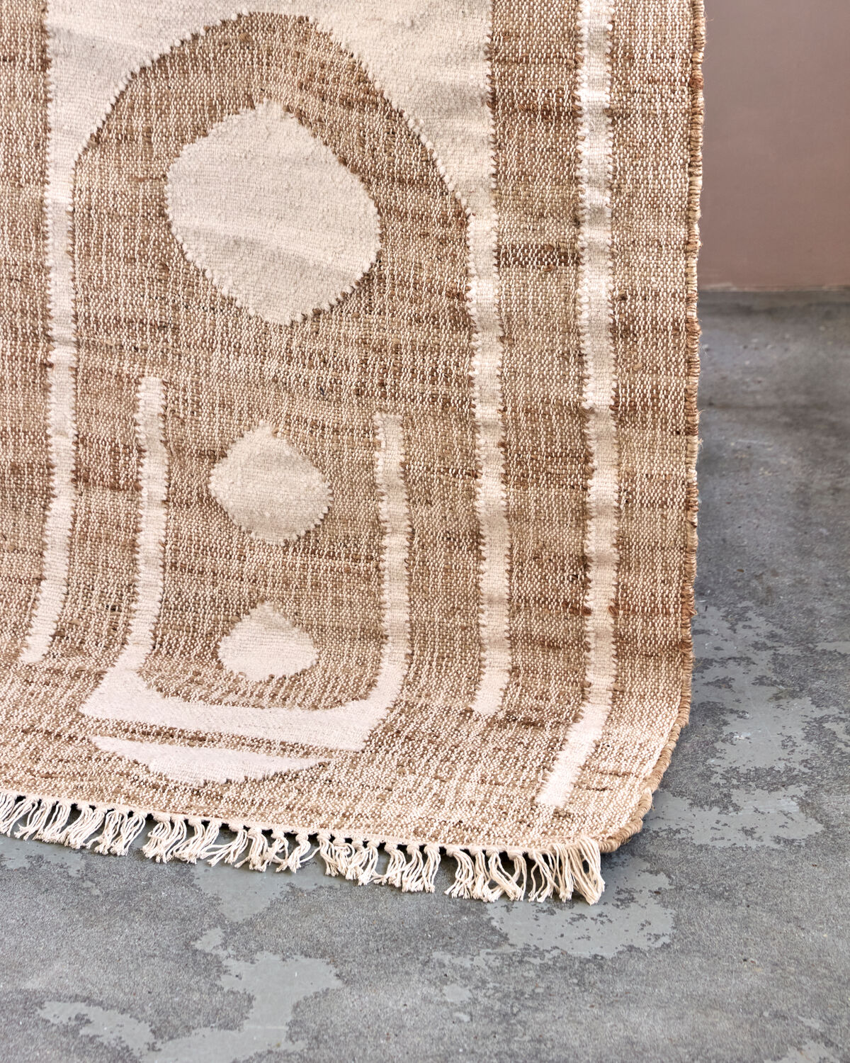Teppich, HDRostro, Natur, Off-White