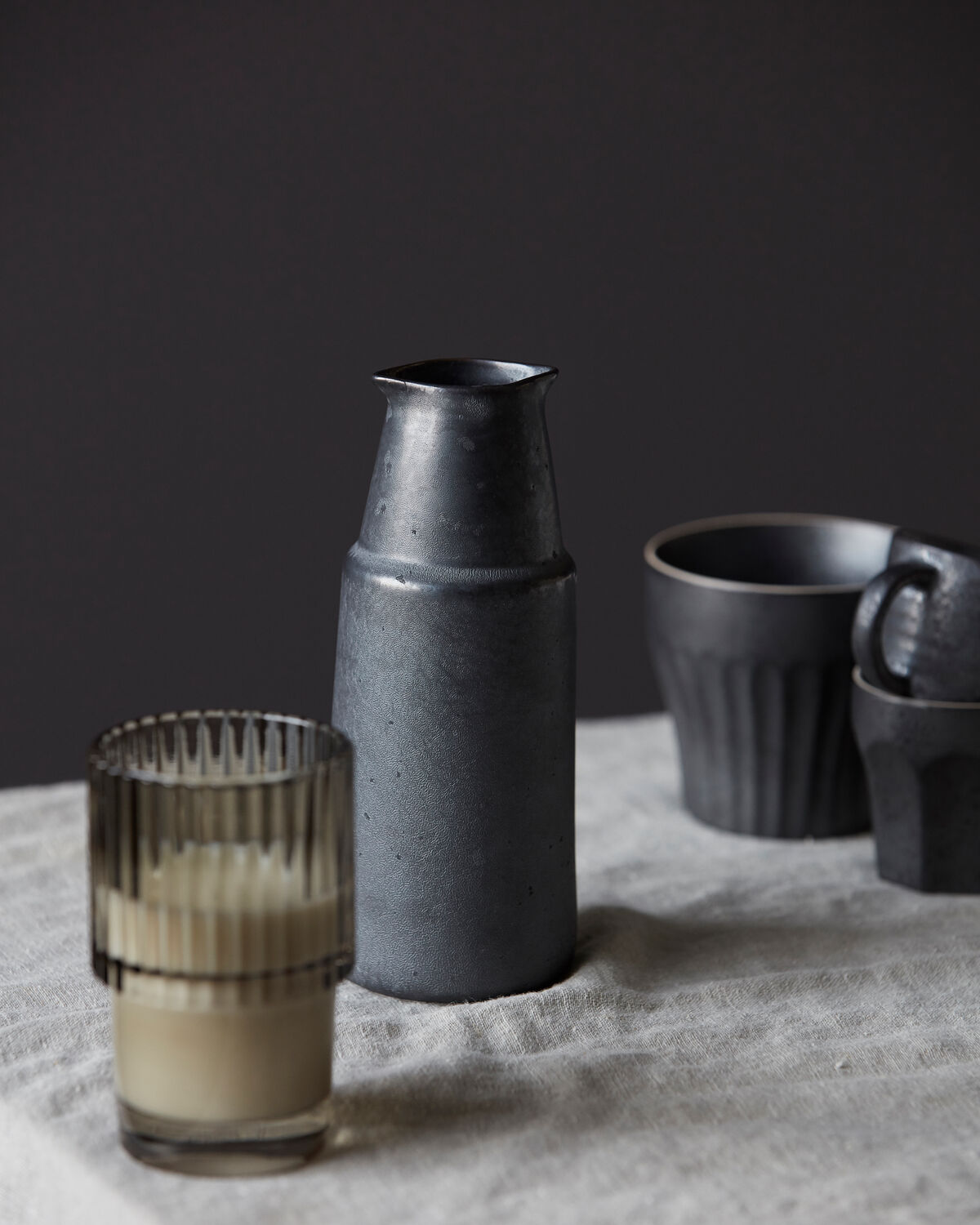 Flasche, HDPion, Schwarz, Braun