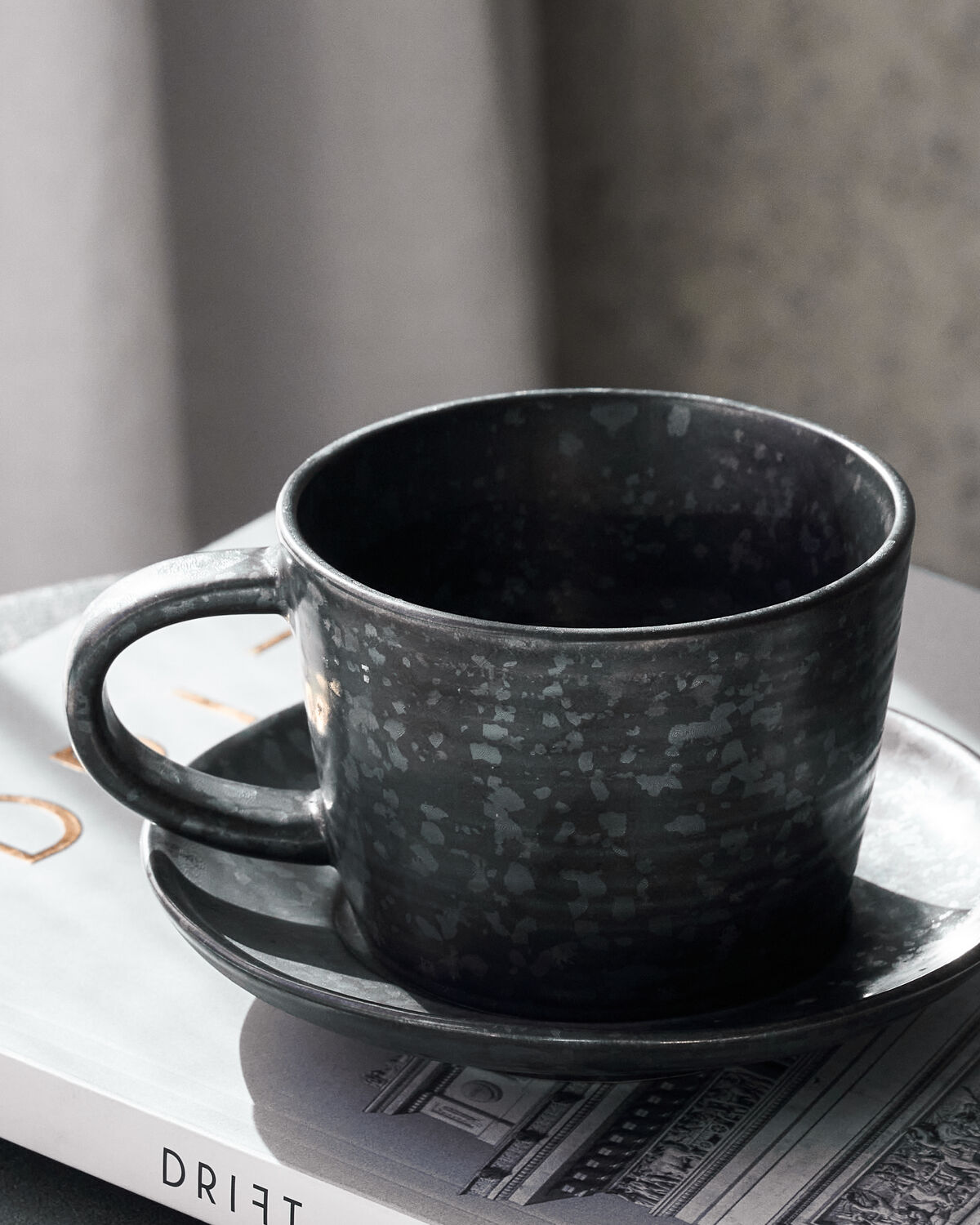 Tasse, HDPion, Schwarz, Braun