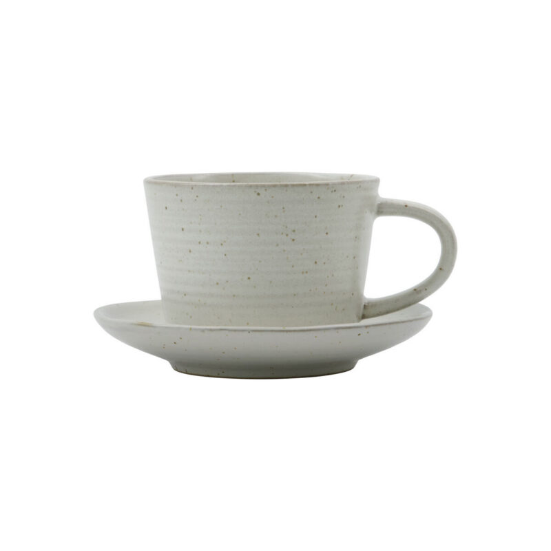 Tasse, HDPion, Grau, Weiß