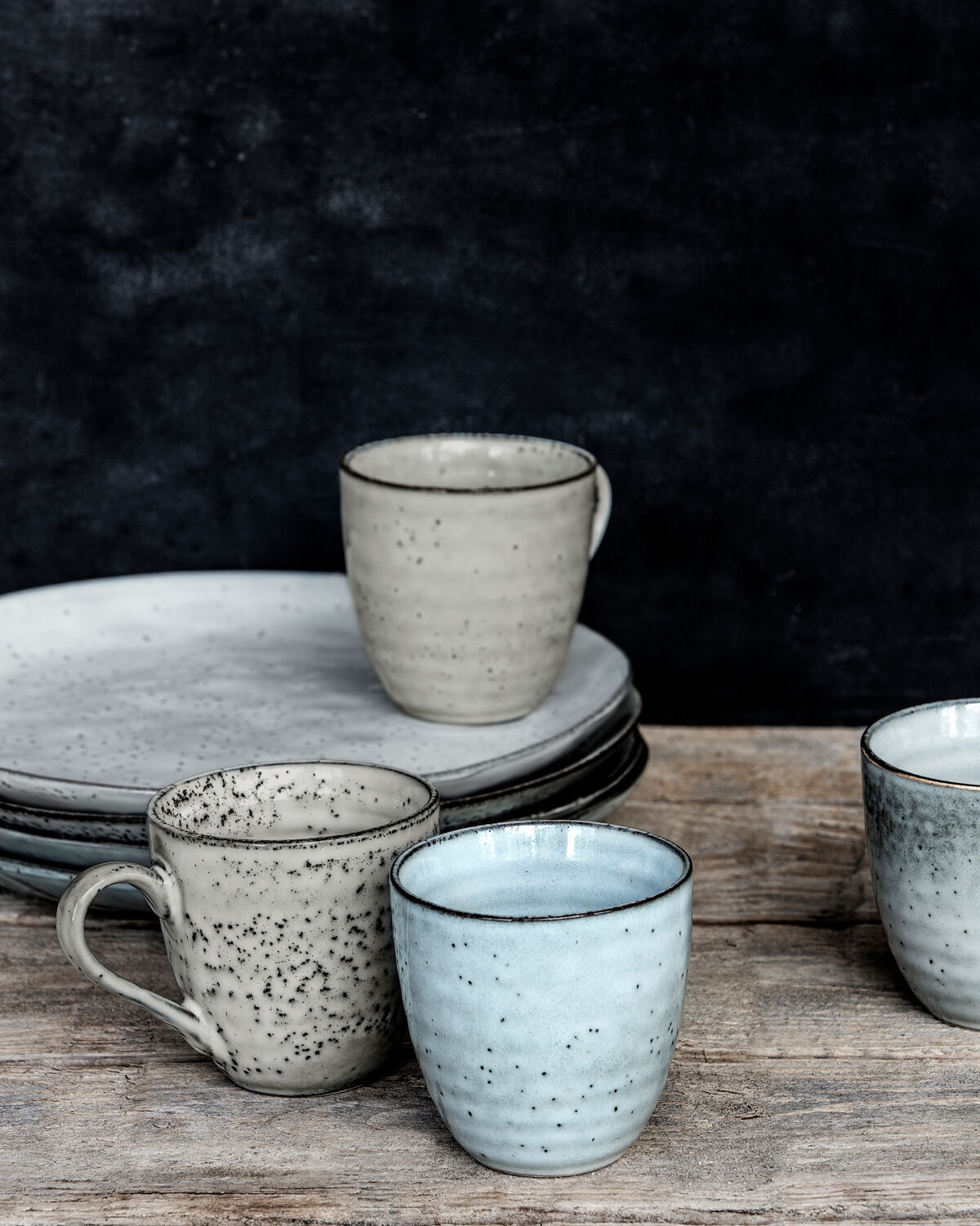 Tasse, HDRustic, Grau, Blau