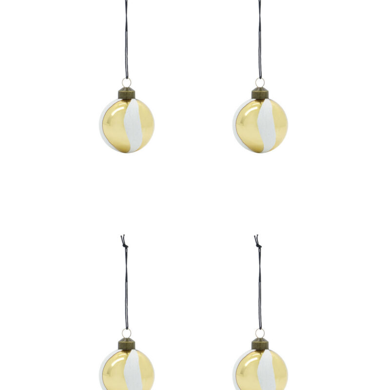 Weihnachtsschmuck, HDTwister, Weiß, Gold