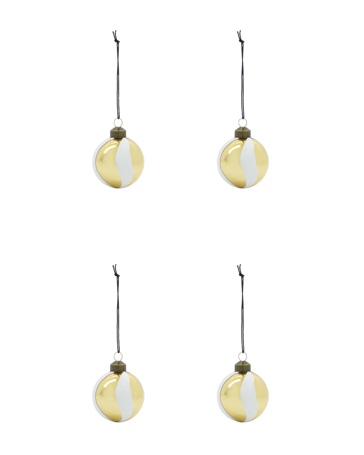 Weihnachtsschmuck, HDTwister, Weiß, Gold