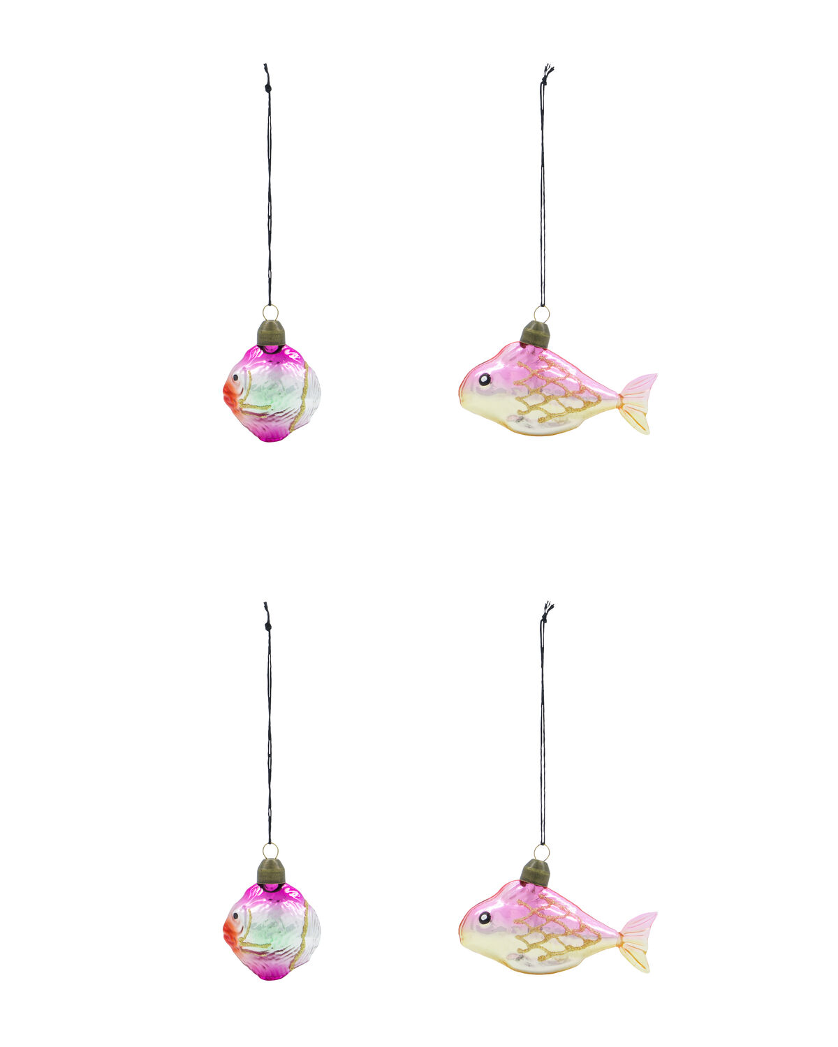 Weihnachtsschmuck, HDPez, Gold, Rosa