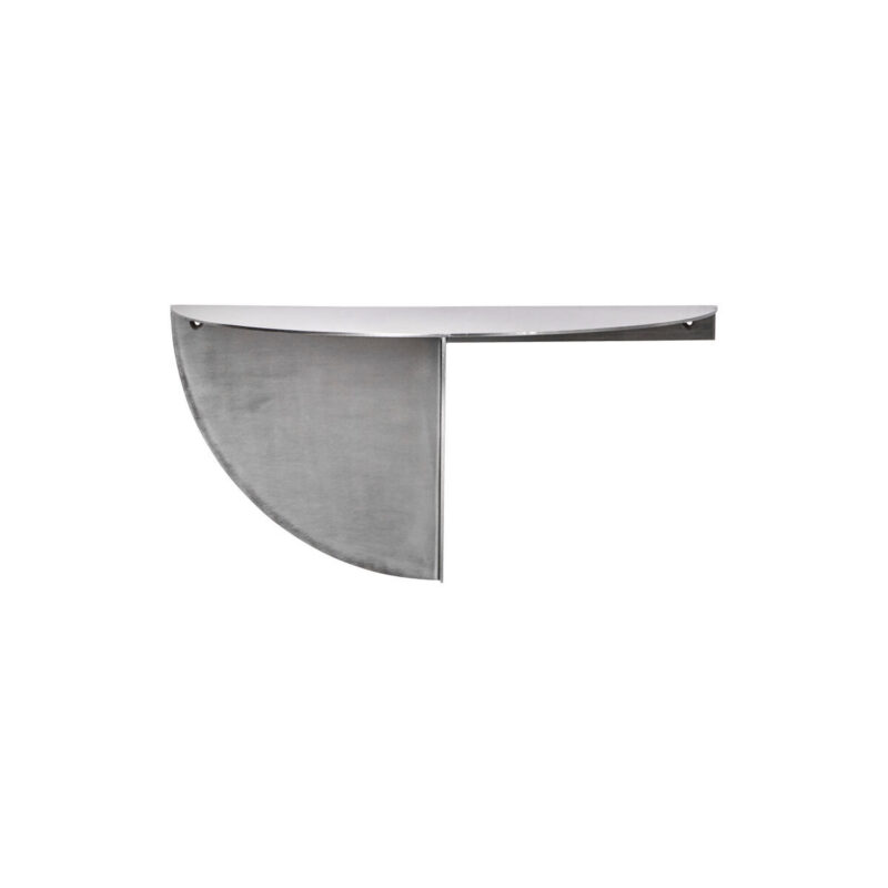Beistelltisch, HDMega, Gebürstetes Silber-Finish