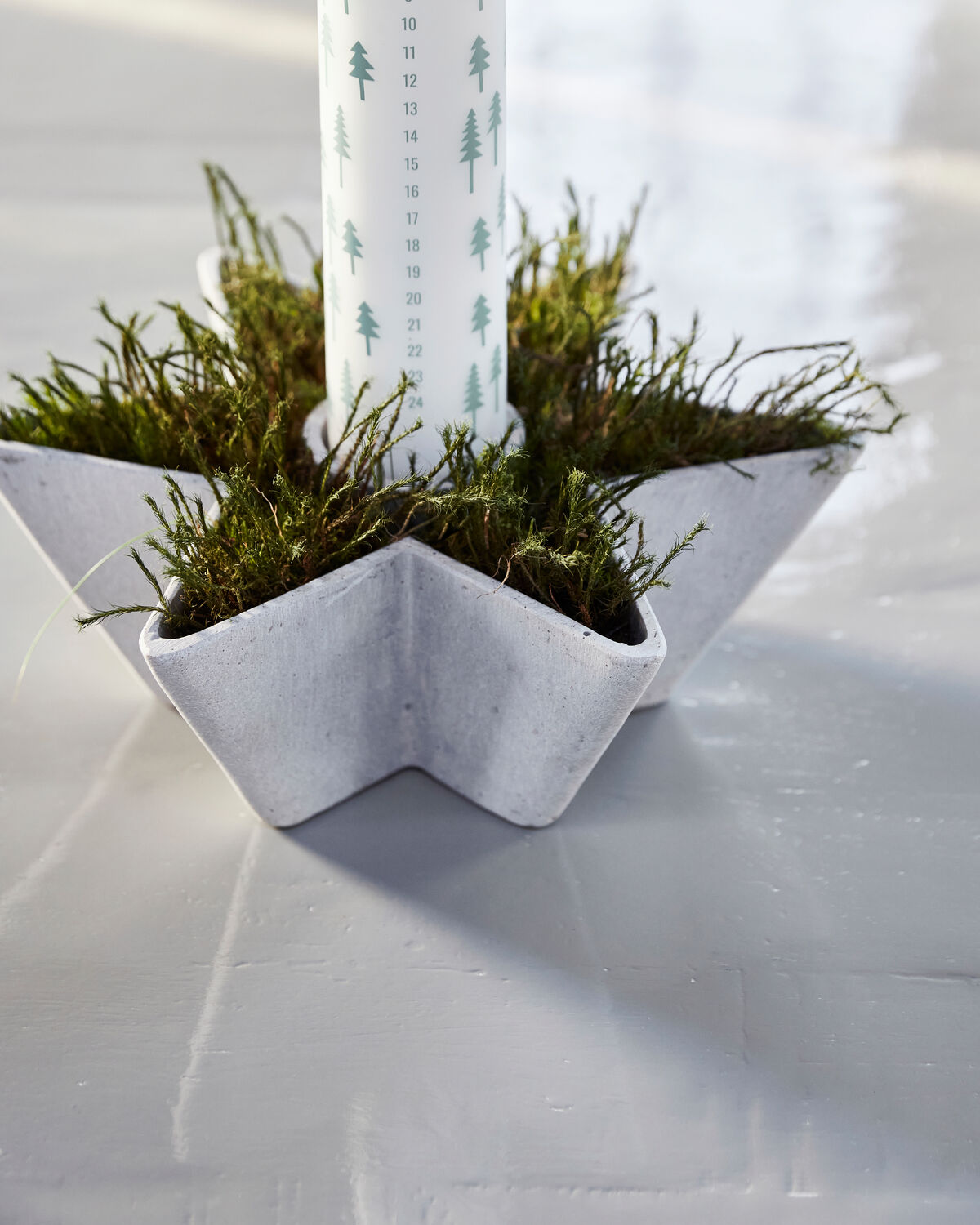 Kerzenständer, HDMold Star, Grau