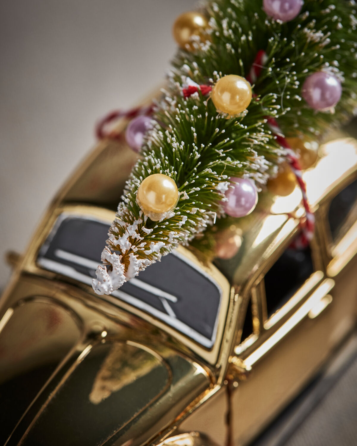 Dekoration, HDXmas car, Gold