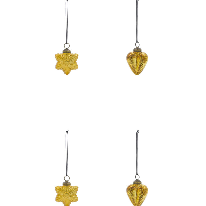 Weihnachtsschmuck, HDHeart and Star, Gold