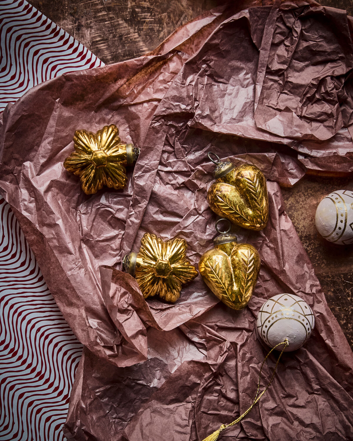 Weihnachtsschmuck, HDHeart and Star, Gold
