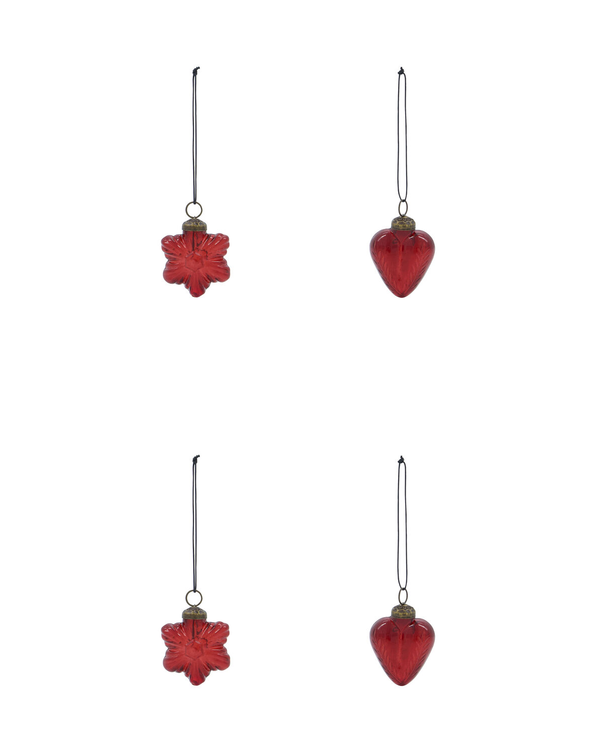 Weihnachtsschmuck, HDHeart and Star, Rot