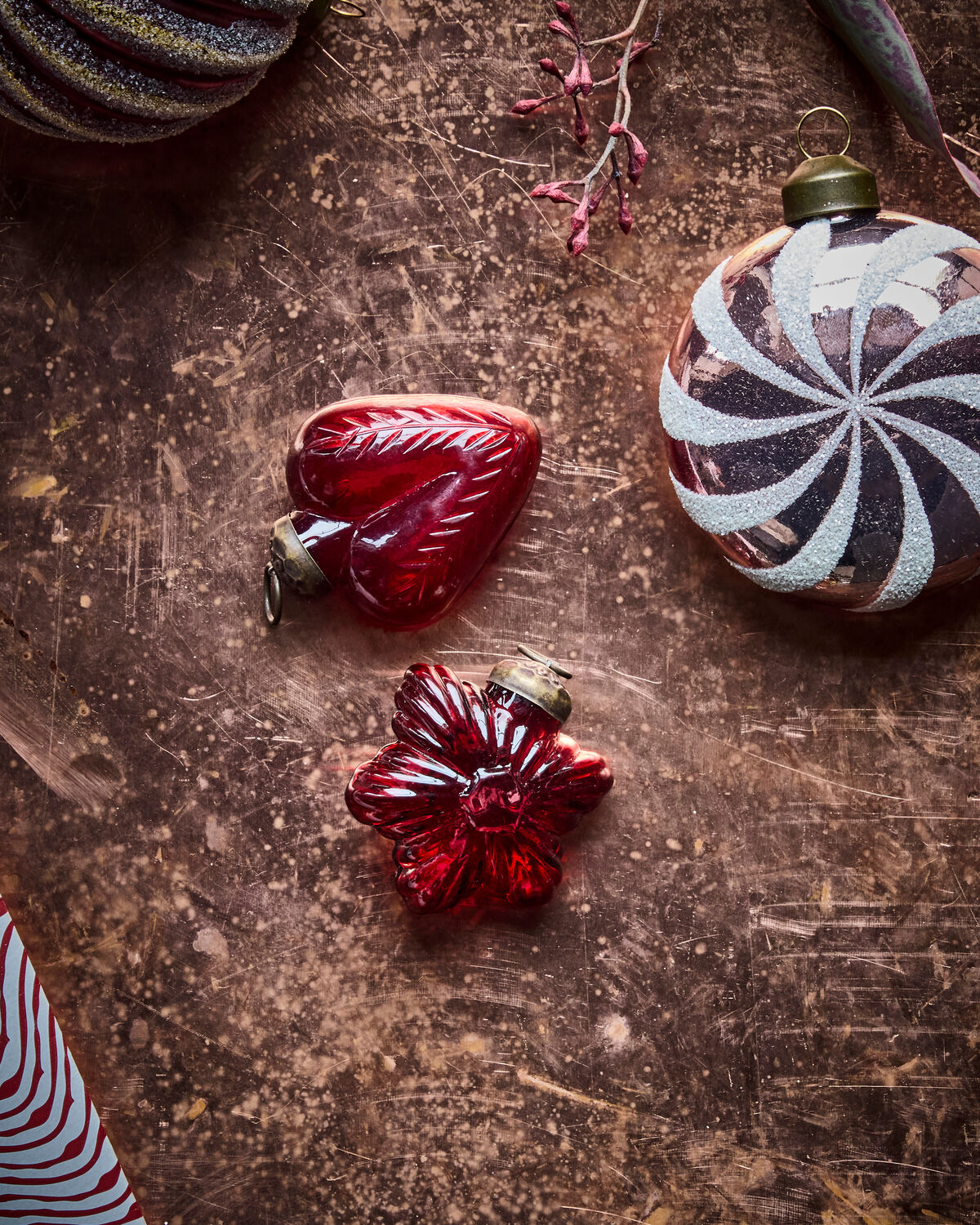 Weihnachtsschmuck, HDHeart and Star, Rot