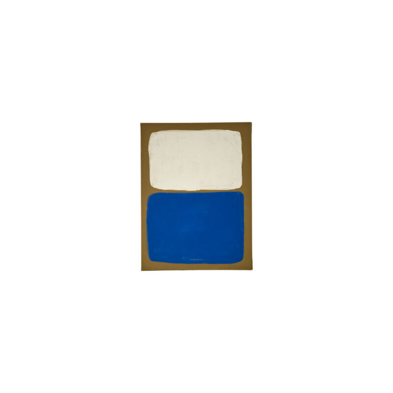 Wandobjekt, HDReca, Blau, Off-White, Senfgelb