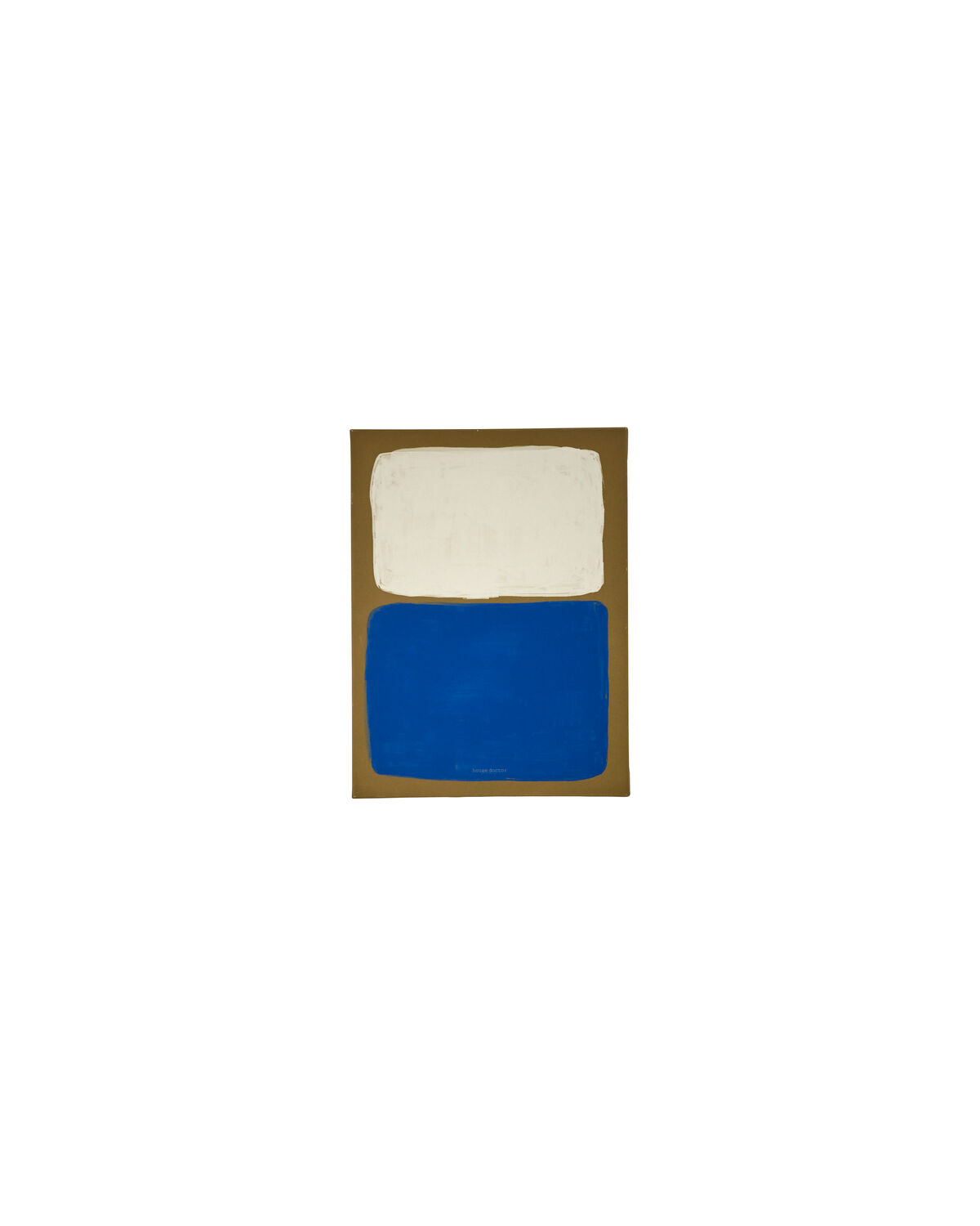 Wandobjekt, HDReca, Blau, Off-White, Senfgelb