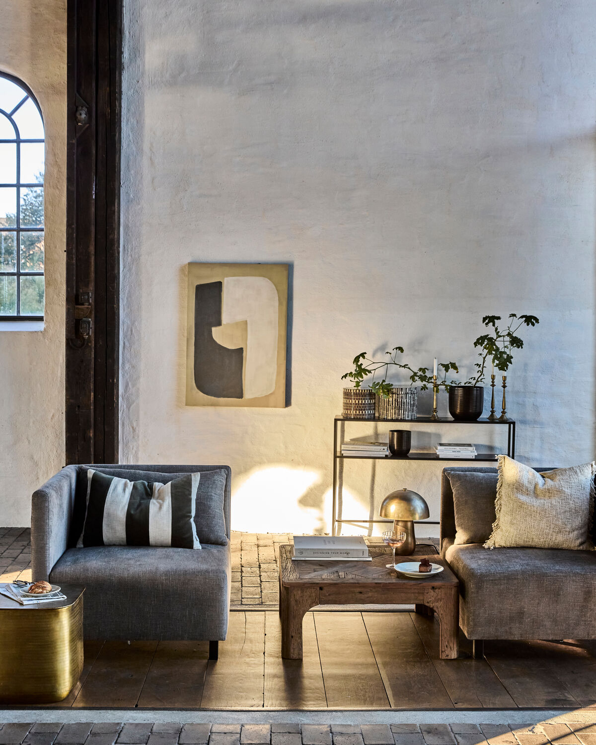 Wandobjekt, HDAct, Sand, Schwarz, Weiß