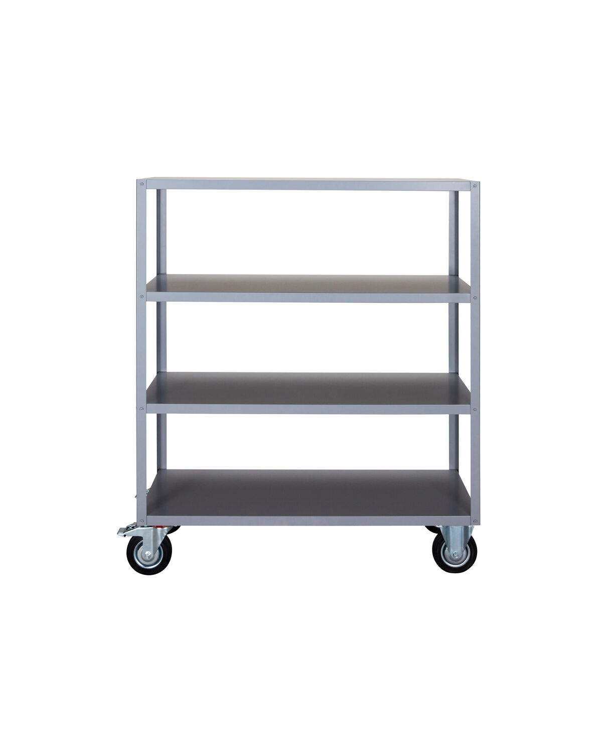 Regal mit 4 Rollen, HDTrolley, Grau